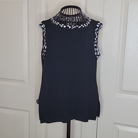 Marlis Vintage Black and White Twin Set Size Large (Runs Large) - Picture 4 of 8